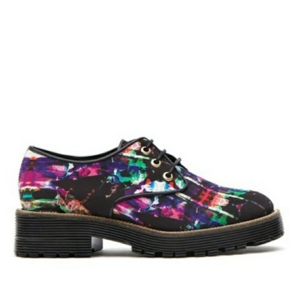 TBA Dr Martenish multi color oxfords WORN 1X